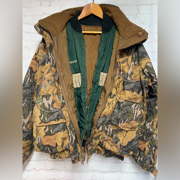 Vintage Columbia Fall Camo Indulated 2 Jacket Set Size M - Picture 1 of 8